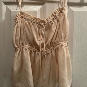 Spaghetti straps top.